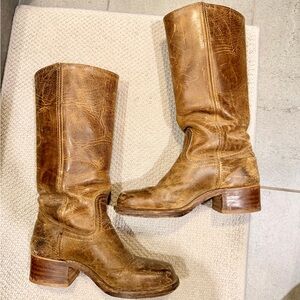 Frye Brown Campus Boots
